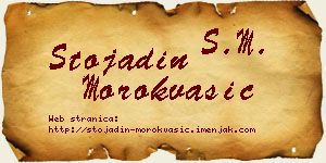 Stojadin Morokvašić vizit kartica